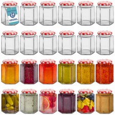 HEFTMAN Hexagonal Jam Jars
