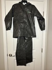 Frogg Toggs ProLite Youth Carbon Gray Rain Suit Waterproof - Pre-Owned