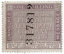 (I.B) United Kingdom Electric Telegraph Company : Message 1/- 