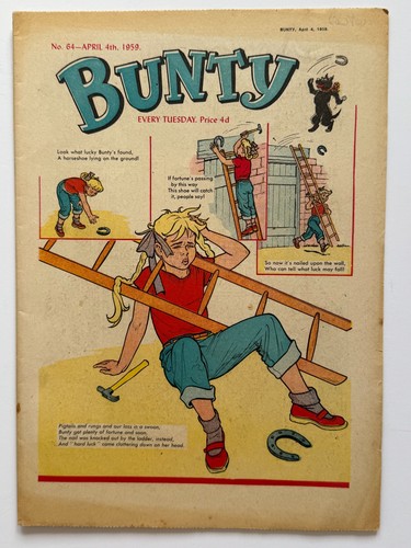 Bunty comic apr 4 1959 - comic,