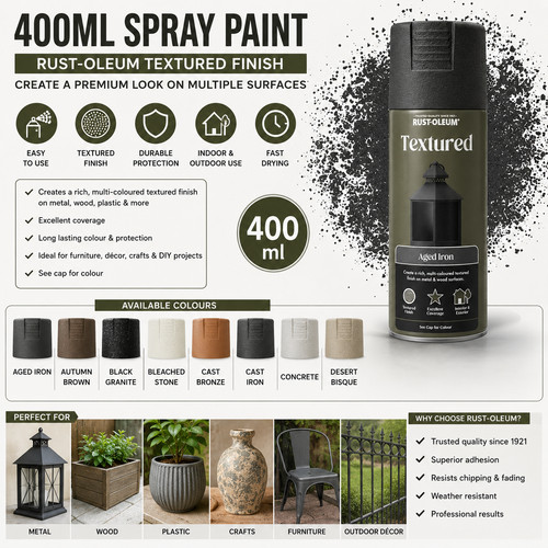 Rust oleum 400ml textured - 400ml,
