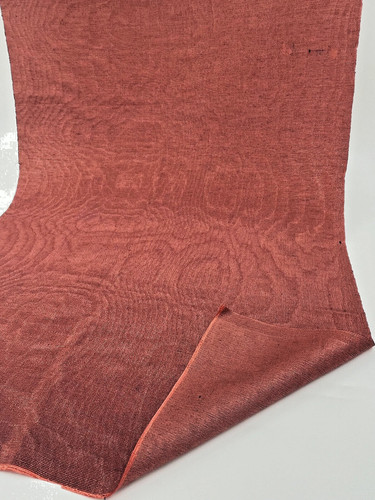 Brick red colour silk moire - colour,