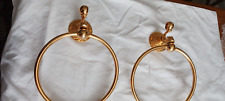 Vintage Lan Bar gold plated towel ring fittings for towel rail
