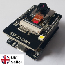 ESP32-CAM & OV2640 Camera Module, WiFi, Bluetooth (plus optional antenna & MB)