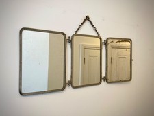Antique Folding Triptych Mirror circa 1930s.