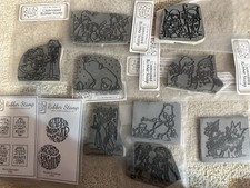 Job Lot Of Lili Of The valley Christmas Stamps. All Discontinued Now.