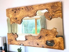 Olive Wood Framed Wooden Wall
