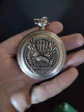 Rare! Harley Davidson Pocket Watch Wings of Glory Eagle, Flame