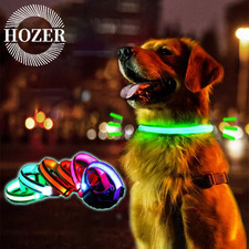 LED Dog Pet Collar USB
