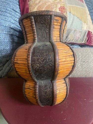 Antique bamboo wood wall - antique,