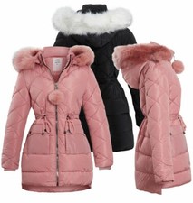 Girls Padded Parka Coat Ages 4
