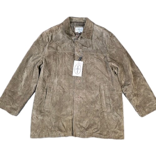 Leather jacket suede - suede, men