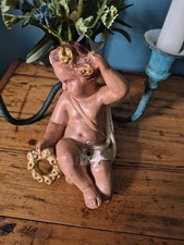 Antique Victorian Cherub Ornament originally adorning a mantle piece mirror