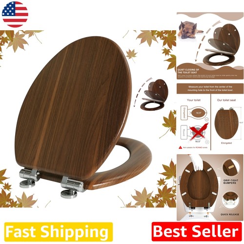 Elongated toilet seat walnut - toilet,