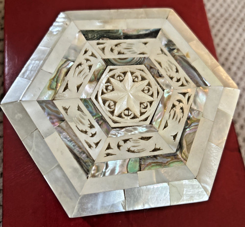 Vintage mother pearl inlaid - of,