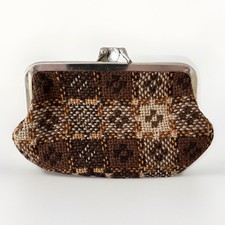 VINTAGE WELSH PLAID WOOL PURSE