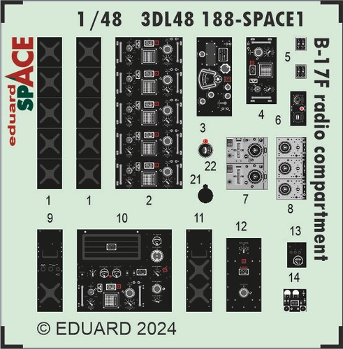 Eduard ed3dl48188 boeing - eduard, b-17f