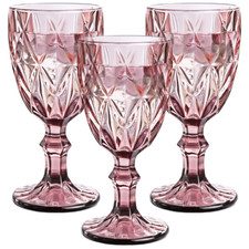 Pink Wine Goblet Crystal