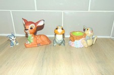 4 Bambi Walt Disney Ceramic