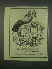1949 Bovril Drink Ad - He must