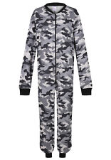 BOYS 1ONESIE ALL IN ONE PYJAMAS ONE PIECE PJ GAMER CAMO 9 10 11 12 13 14 15 16Y
