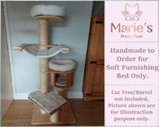 IVORY CREAM Pet Cat Tree Bed Replacement Set for Natural Paradise Magnolia XL