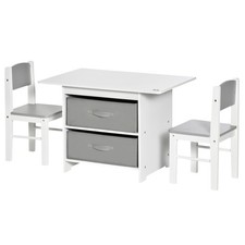 HOMCOM 3 Pcs Kids Table &