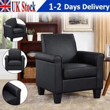 Luxury Faux Leather Tub Chair
