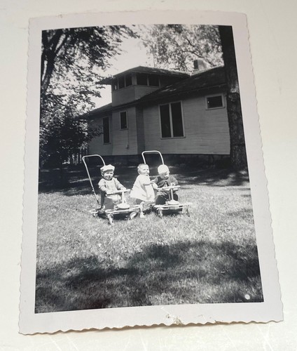 Vintage photograph toddlers - vintage,