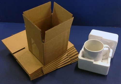 Polystyrene foam mug boxes - polystyrene,