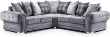 Dark Grey Suede Fabric Corner