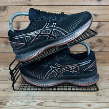 Asics Trainers Mens Size UK 5 Gel Saiun Black Rose Gold Road Running Gym Shoes