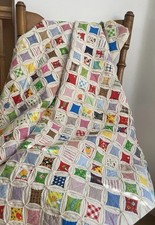 Vintage Cathedral Window Quilt