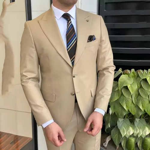 Mens beige slim fit - slim,