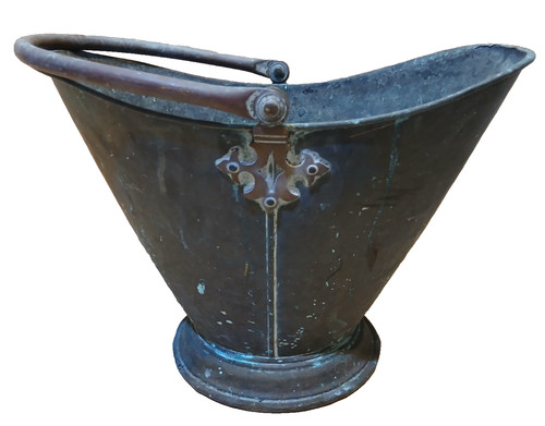 Vintage heavy brass coal - heavy,