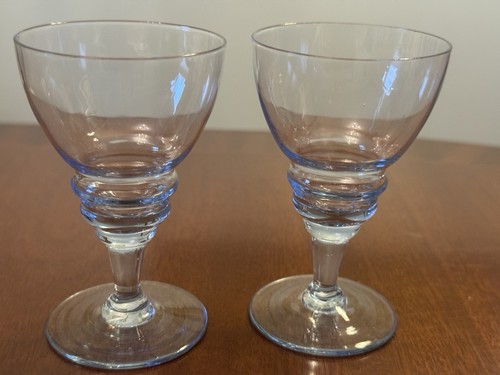 Liquer glasses with blue - 2,