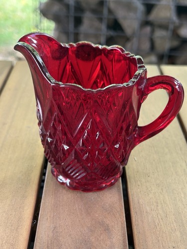 Vintage sowerby ruby red glass - vintage,