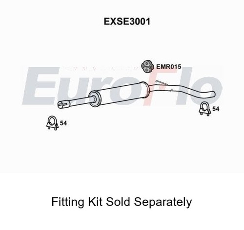 Rear muffler silencer - rear,