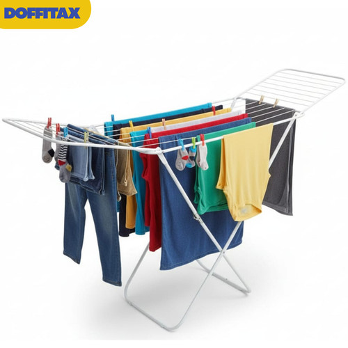 Stainless steel clothes airer - steel,