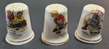 Ceramic Thimbles Nursery Rhymes Collectors Job Lot Bundle X 3