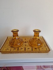 1940s Amber Art Deco Dressing