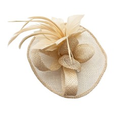 Small Curly Clip-on Sinamay