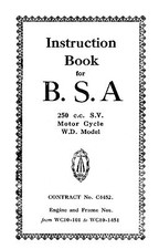 (0432) BSA WD C10 250cc