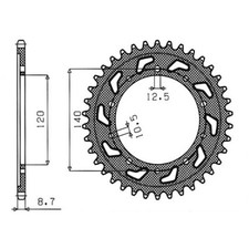Sprocket S Steel P530 D41