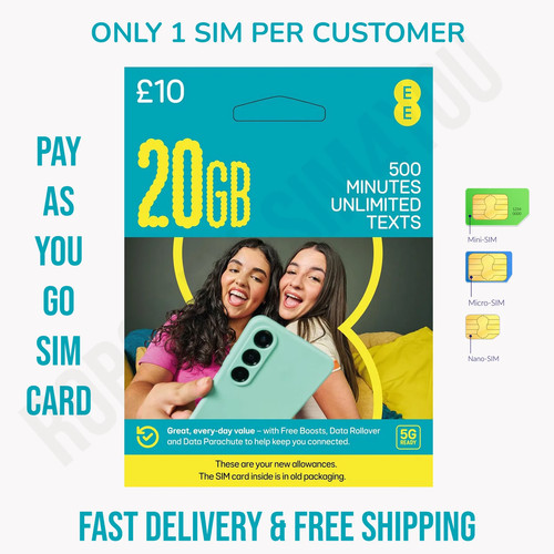 20gb data sim - data, card