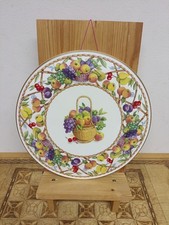 Royal Worcester Fruit Basket Design Large Cake Gateau Serving Plate #1505