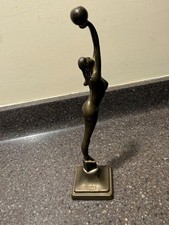 SMALL VINTAGE NUDE LADY BRASS