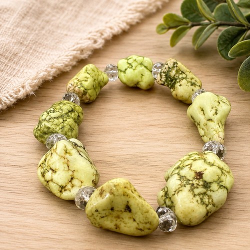 Chunky lime green turquoise - chunky,