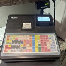 Sharp XE-A217B Electronic Cash Register Till with a Movable Display Black 