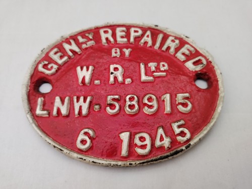 Vintage cast lnw - lnw, railway